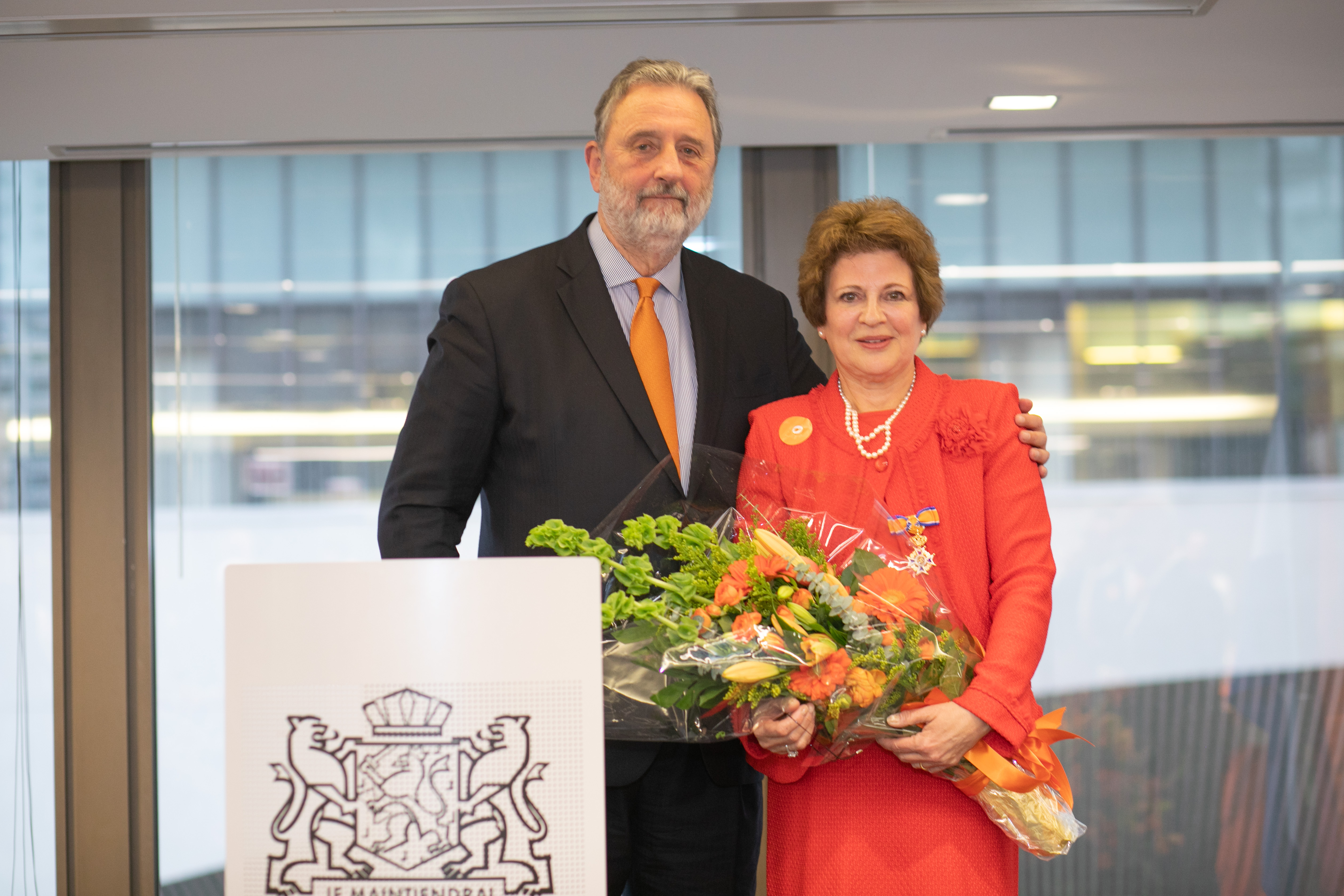 Former US Ambassador Hartog-Levin awarded royal decoration